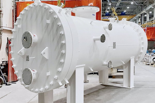 Vahteruksen lämmönsiirrin lähdössä asiakkaalle